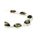 Silver Link Bracelet With Green Amber Stones The Fiori, image , picture 3