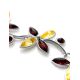 Refined Milticolor Amber Link Bracelet In Sterling Silver The Verbena, image , picture 4