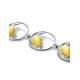 Impressive Honey Amber Link Bracelet In Sterling Silver The Eagles, image , picture 3