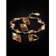 Multicolor Amber Bracelet In Gold Plated Silver The Colombina, image , picture 4
