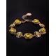 Amber Bracelet In Gold Plated Silver The Luxor, image , picture 2