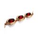 Link Amber Bracelet In Gold Plated Silver The Ellas, image , picture 3