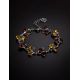 Amber Bracelet In Sterling Silver The Lily Of The Valley, image , picture 2