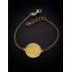 Gold-Plated Bracelet With Honey Amber The Monaco, image , picture 2