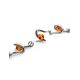 Link Amber Bracelet In Sterling Silver The Leia, image , picture 3