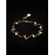 Link Amber Bracelet In Gold Plated Silver The Leia, image , picture 3