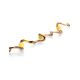 Link Amber Bracelet In Gold Plated Silver The Leia, image , picture 4