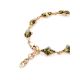 Golden Link Bracelet With Green Amber The Colombina, image , picture 4