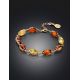 Link Amber Bracelet In Gold Plated Silver The Casablanca, image , picture 2