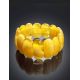 Honey Amber Flat Beaded Stretch Bracelet, image , picture 2