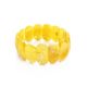 Honey Amber Flat Beaded Stretch Bracelet, image , picture 3