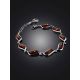 Cognac Amber Silver Link Bracelet The Tilda, image , picture 2