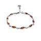 Amber Link Bracelet In Sterling Silver The Liana, image , picture 4