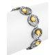 Silver Link Bracelet With Honey Amber The Venus, image , picture 3