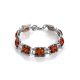 Cherry Amber Link Bracelet In Sterling Silver The Hermitage, image , picture 5