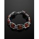 Cherry Amber Link Bracelet In Sterling Silver The Hermitage, image , picture 2