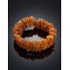 Raw Cognac Amber Twisted Bracelet, image , picture 2