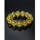 Lemon Amber Beaded Bracelet With Inclusions The Clio, image , picture 9