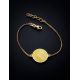 Laconic Gold Plated Bracelet With Natural Amber The Monaco, image , picture 2