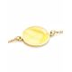Laconic Gold Plated Bracelet With Natural Amber The Monaco, image , picture 4