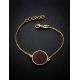 Chain Amber Bracelet In Gold Plated Silver The Monaco, image , picture 2