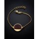 Gold-Plated Chain Bracelet With Cherry Amber The Monaco, image , picture 2