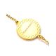 Gold-Plated Chain Bracelet With Cherry Amber The Monaco, image , picture 4