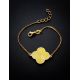 Stylish Gilded Silver Amber Chain Bracelet The Monaco, Length: 17, image , picture 2