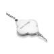 Clover Motif Silver Amber Chain Bracelet The Monaco, Length: 16, image , picture 3