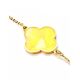 Stylish Gilded Silver Amber Chain Bracelet The Monaco, Length: 17, image , picture 4