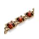 Link Amber Bracelet In Gold Plated Silver The Hermitage, image , picture 3