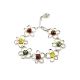 Multicolor Amber Bracelet In Sterling Silver The Daisy, image , picture 5