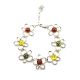 Multicolor Amber Bracelet In Sterling Silver The Daisy, image , picture 4