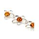 Cognac Amber Bracelet In Sterling Silver The Daisy, image , picture 4