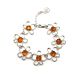 Cognac Amber Bracelet In Sterling Silver The Daisy, image , picture 5