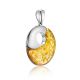 Luminous Lemon Amber Round Pendant The Sunrise, image , picture 3