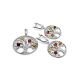 Round Silver Mix Color Amber Pendant The Tree Of Life, image , picture 5