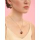 Stylish Silver Amber Round Pendant The Sunrise, image , picture 4