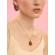 Dark Cherry Amber Round Pendant The Sunrise, image , picture 4