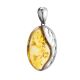 Chic Silver Amber Pendant The Sunrise, image , picture 3