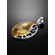 Chic Silver Amber Pendant The Sunrise, image , picture 2