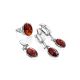 Cherry Amber Silver Pendant The Lumiere, image , picture 6
