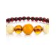 Multicolor Amber Ball Beaded Bracelet, image , picture 3