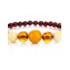 Multicolor Amber Ball Beaded Bracelet, image , picture 3