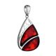 Cherry Amber Pendant In Silver The Sunrise, image , picture 4