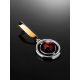 Gold Plated Silver Pendant With Amber The Lumiere, image , picture 2