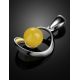 Baltic Amber Pendant In Sterling Silver The Flamenco, image , picture 2