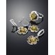 Green Amber Gold Plated Silver Pendant The Lumiere, image , picture 4