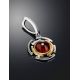 Gold Plated Silver Amber Pendant The Lumiere, image , picture 2