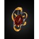 Gold-Plated Pendant With Cognac Amber The Pompadour, image , picture 2